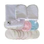 Organic Bamboo Reusable Makeup Remover Pads For Lady / Girl / Mum Breathable