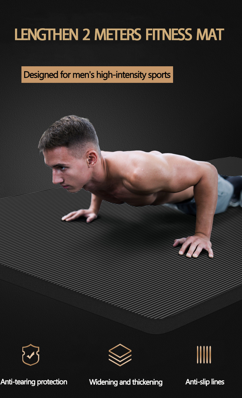 20MM Thick Home Fitness Exercise NBR Non Slip Yoga Mat For Pilates Gymnastics