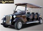 Classic Type Electric Club Car Utility Vehicle With Golden Yellow Color , 8 Seat