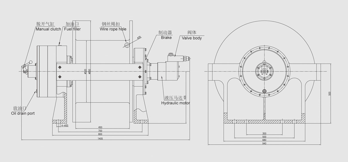 12.5 Ton Wrecker Winch