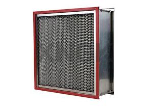 China Waterproof High Temperature HEPA Filters 0.3 Micron Aluminum Alloy Frame wholesale