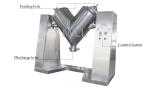 Blender V Powder Mixer Healthy Food Baking Stainless Steel Shell Easy Operation