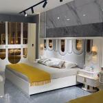 New Design Wholesale Wooden Double King Size Bed Suite Wood Frame Modern Luxury