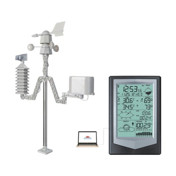 Outdoor Agricultural Wireless Weather Station With Wind Direction And Rainfall