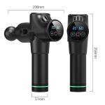ROHS Brushless Motor Handheld Massager Gun Cordless 30 Speeds LCD Touch Screen