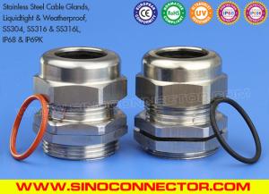 China SS304, SS316 &amp; SS316L Stainless Steel PG9 Cable Gland, IP68 Hermetic Electrical Gland Connector for 4-8mm Wire wholesale
