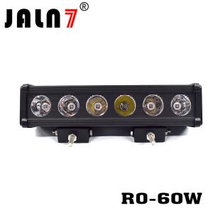 China LED Light Bar JALN7 60W CREE Spot Flood Combo LED Driving Lamp Super Bright Off Road Lights LED Work Light Boat Jeep wholesale