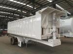 Low Flat Tipper Semi Trailer 1 Axles 60 Tons Semi Tipper Truck
