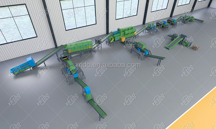 100T/D 200T/D 400T/D Sorting Robotic Arm Garbage Sorting Machine