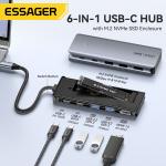 18cm Cable SSD USB Hub For Laptop USB C Docking Station