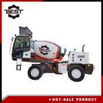 3.5 Cubic Meters Mobile Concrete Mixer Truck , Water Cooled Portable Concrete