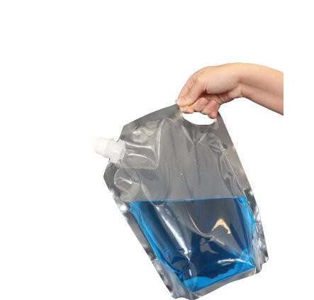 Hot sale customed plastic bag for liquid stand up pouch with top spout