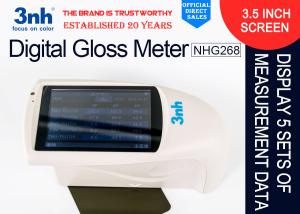 China Paint Paper Digital Gloss Meter NHG268 20° 60° 85° Degree Touch Screen Operation wholesale