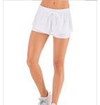 OEM ODM white Women'S Running Shorts Sports Shorts With Inner Lining 100D