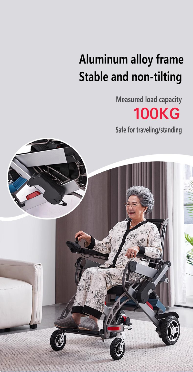 Hospital And Home Folding Electric Mobility Chair For Mobility Assistance