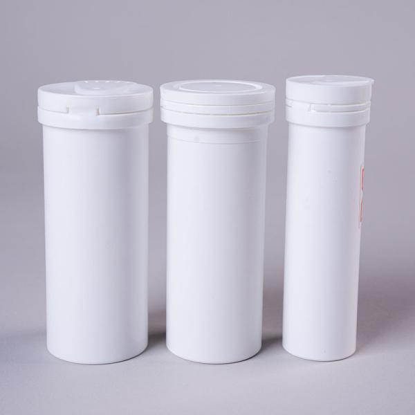 PP Plastic Custom White Straight Capsule Storage Bottle for 2024 Arrivals of