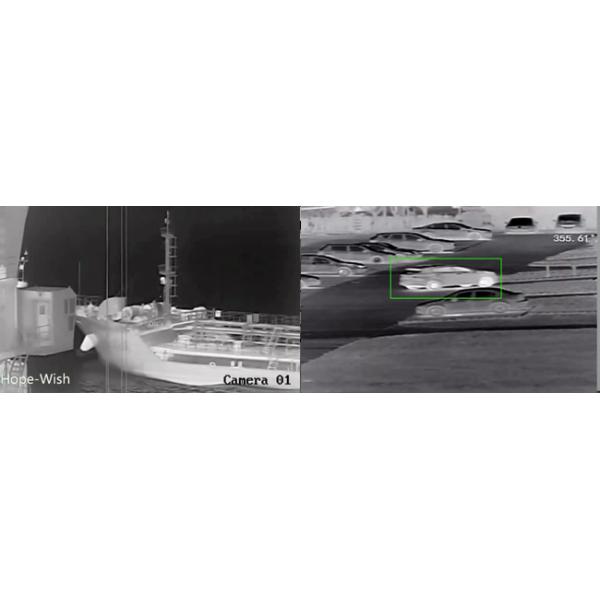 Infrared PTZ Long Range Thermal Camera 2km Night Vision IP66 Waterproof