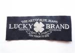 Black Satin Woven Clothing Label Tags / Personalised Name Labels