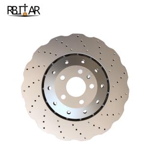China 4G0615301E Auto Brake Disc Cross Drilled And Slotted For Audi A7 wholesale
