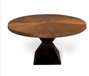 China Round / Square Solid Oak Dining Table , Custom Round Pedestal Dining Table wholesale