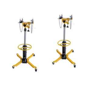 China 500kg 175cm Telescopic Heavy Duty High Lift Transmission Jack Solid Alloy Steel on sale