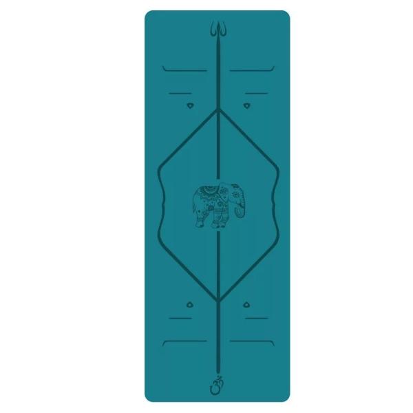 yoga mat, PU+ Natural rubber yoga mat, anti slip polyurethane, large exercise