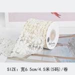 65mm Polyester Lace Ribbon for Wedding Decoration and Gift Packing
