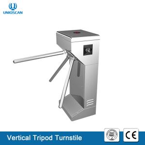 China Portable Vertical Tripod Security Gates , Pedestrian Turnstile Gate 35 Person / Min Speed wholesale