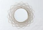 Living Room Rose Gold Spider Web Metal Wall Art Mirror