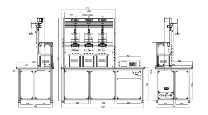 Advanced Stationary Meter Test Bench for Comprehensive Electric Parameter Analysis