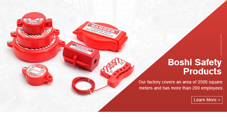 BOSHI Customized Color Nylon ABS Material Adjustable Gate Valve Lockout