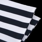 Hot Shell Striped Material Fabric Pure Cotton Uniform Fringe For T-Shirt