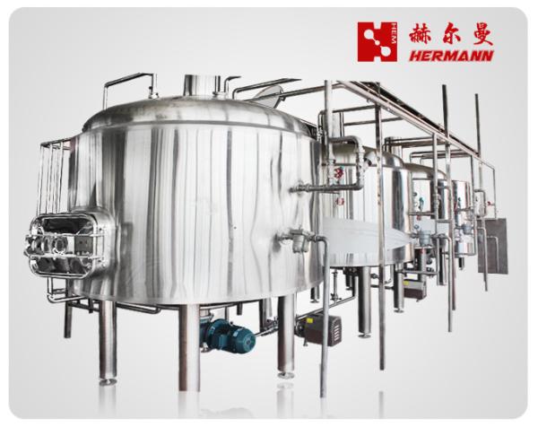 7000L Large Scale Brewery Equipment With Stainless Steel Integrated Work