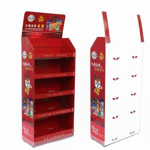 China Corrugated Pop Up Cardboard Counter Display Merchandise Retail Pos Display Rack on sale