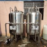 2500L/H Carbon Steel Stainless Steel Active Carbon Quartz Sand Filter