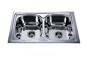 China copper sink ,FREGADEROS DE ACERO INOXIDABLE,china sink factory,polish double bowl stainless steel kitchen sink supplier wholesale