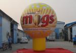 Giant Inflatable Golf Ball/ Inflatable Golf Ground Balloon both side red logo