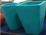 Silver Roto Moulded Products Plastic Flower Pot Flower Planter Box Rotomolded