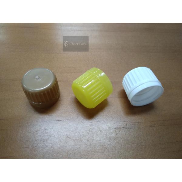 Plastic Twist Spout Cap For Plastic Liquid Pouch Packaging , Food Grade Material