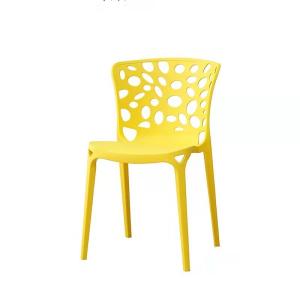 China Loading Ability of 840pcs/40HQ Full PP Plastic Restaurant Dining Chairs with OEM Colors wholesale