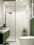 ISO9001 8mm Wet Room Glass Panel Narrow Frame Bathroom Glass Door