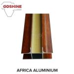 New design Aluminum 6063 6060 t5 Wood grain aluminum extruded profiles