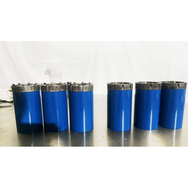 T6-101 Impregnated Diamond Core Bit with Standard Crown Profile and Face Discharge Waterways for Mining Exploration