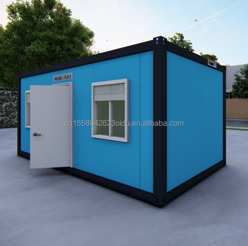 Affordable 20ft/40ft Wall 50/75/100mm Wave Sandwich Panel Prefabricated Container Room for Modern Family Residence