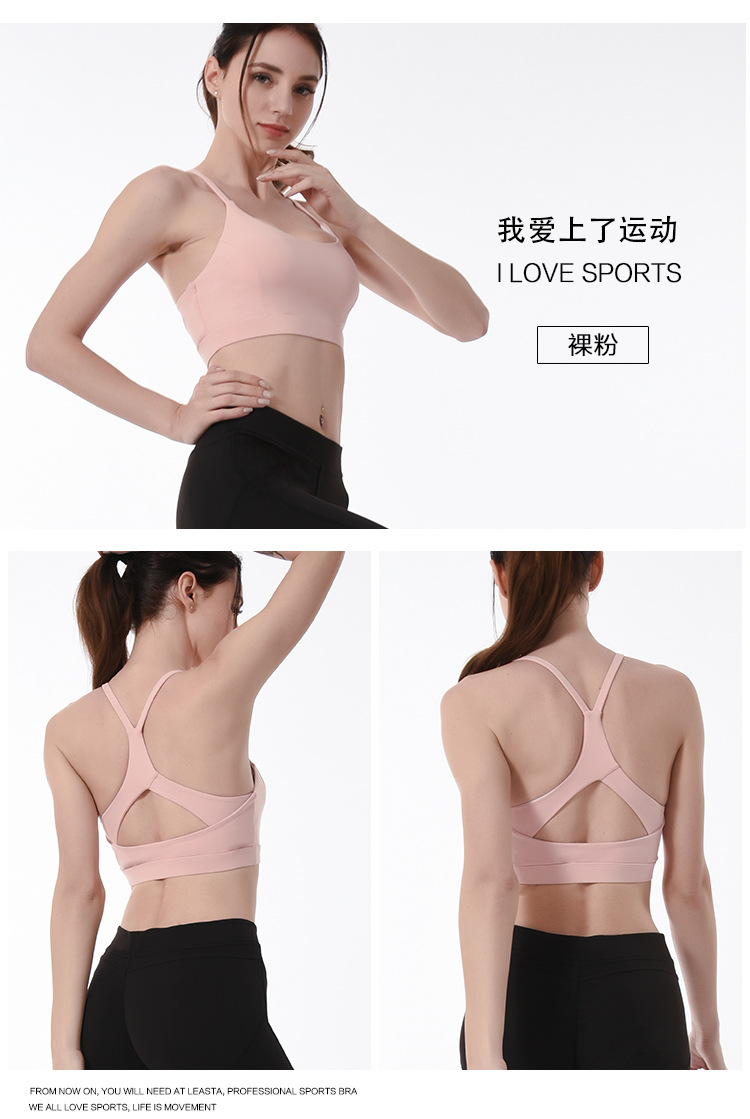 1 Pcs Custom Private Logo Printing 5 Style Collection Link 15 Colors Total Nylon Sports Bra