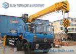 12 Ton Telescopic Boom Straight Arm Truck Mounted Crane 14600 mm Working Radius