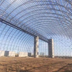 China Q355 Large Span Triangular Space Frame Steel Building Decoiling For Coal Shed on sale