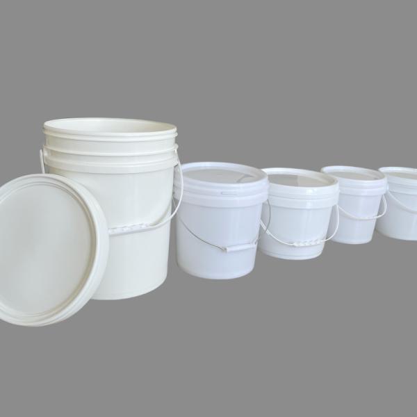 Silk Screen Printed 2 Gallon Plastic Bucket for Mineral Containers Custom Design