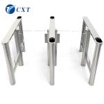 Office Building Waterproof Waist Height Turnstile Glass Swing Turnstile114a