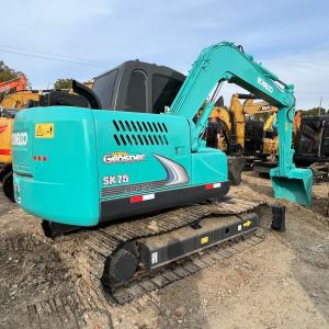 China Hydraulic Crawler Type SK75 7 Ton Used Kobelco Excavator wholesale